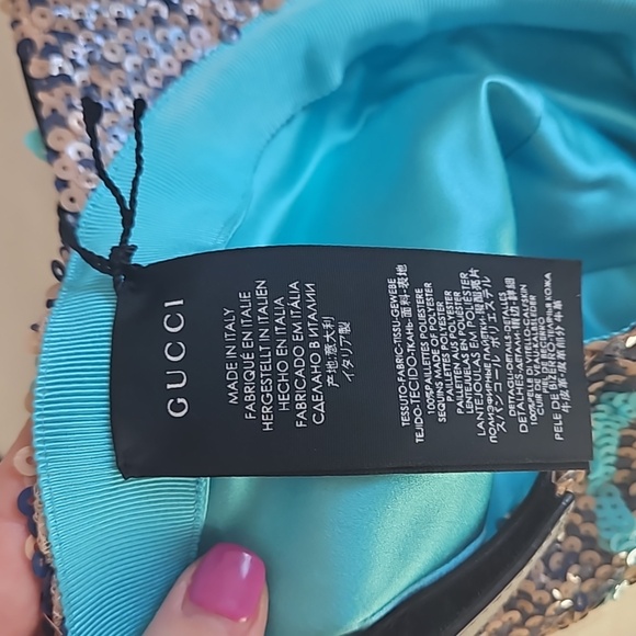 NWT Gucci GG Sequin Baseball Hat Paill Small - Picture 9 of 11
